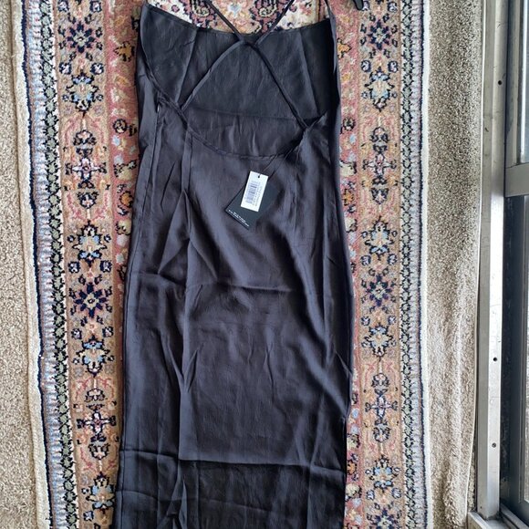 4th & Reckless Black Strappy Midi Dress Size Medium NWT - Picture 10 of 11